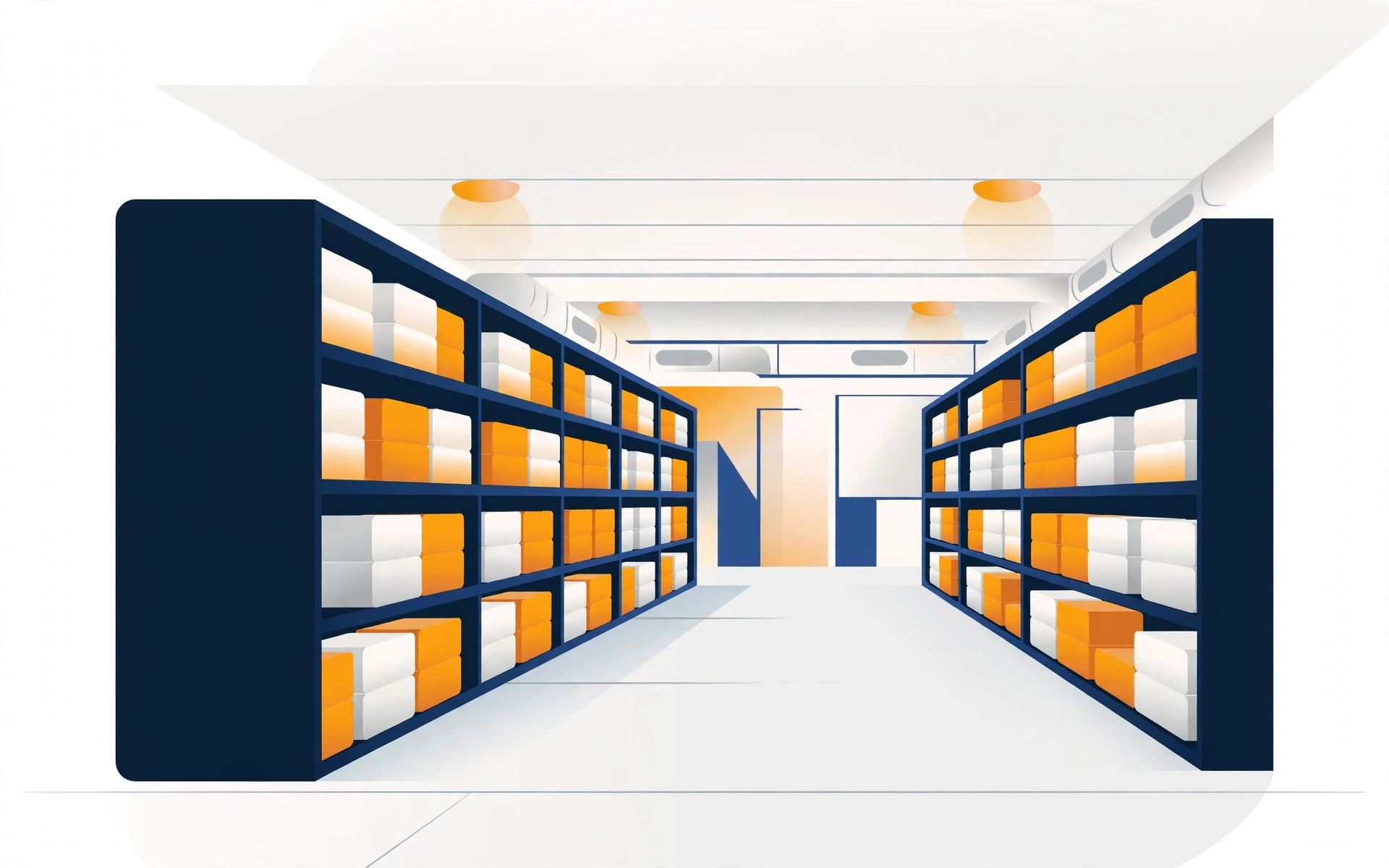Inventory storage warehouse